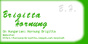 brigitta hornung business card